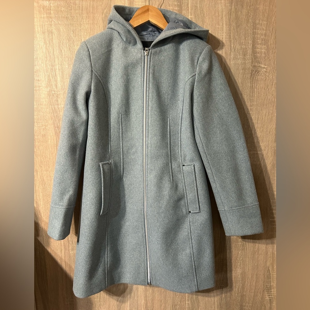 Vince Camuto Light Heather Blue Coat Size Small